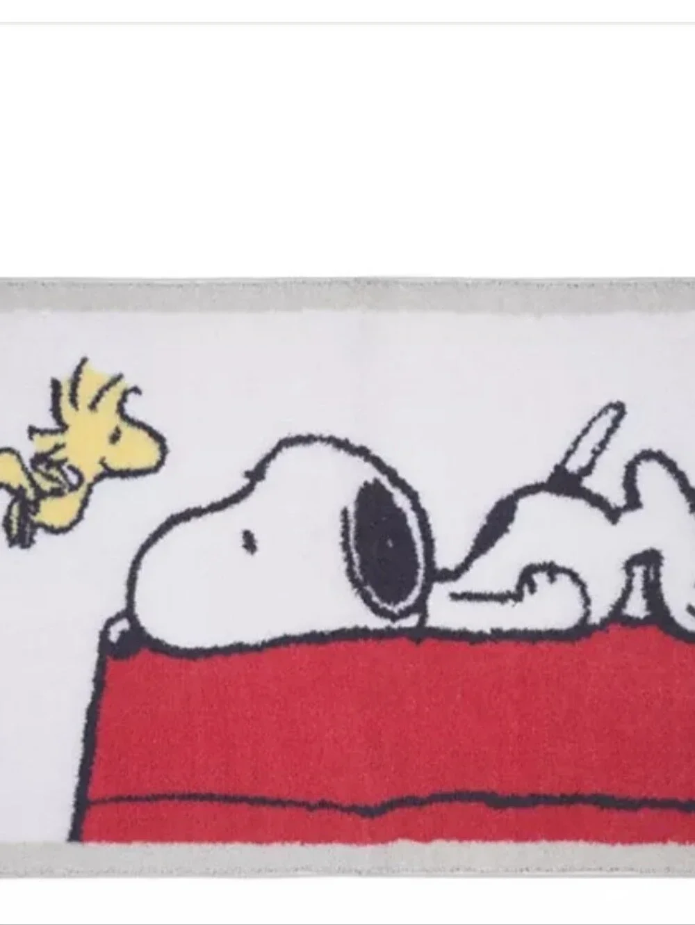 The Big One Peanuts Snoopy & Woodstock 2-PK Bath Rugs- Ivory